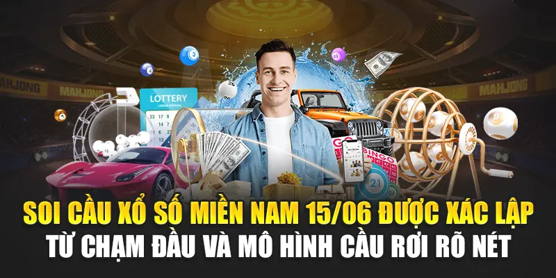 Soi cầu xổ số miền Nam 15/06 được xác lập từ chạm đầu và mô hình cầu rơi rõ nét